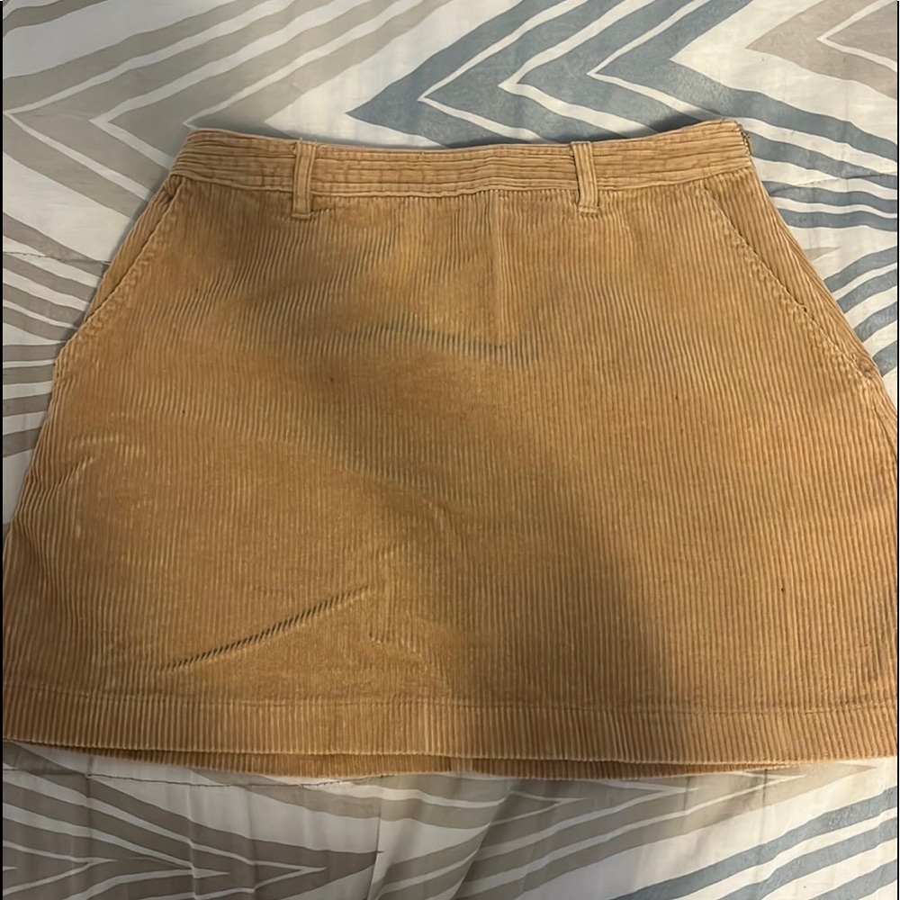 Forever 21 tan midi skirt